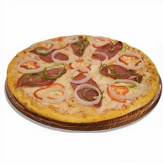 Pastırmalı Pizza (Büyük) görseli