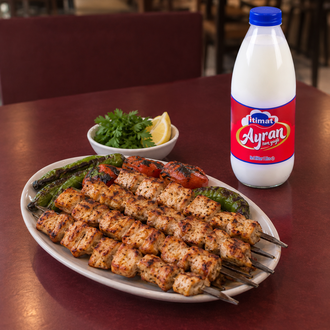 1 Kg Tavuk Şiş + 1 Litre Ayran görseli