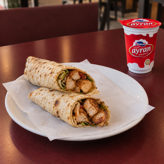 Tavuk Şiş Dürüm + Küçük Ayran görseli