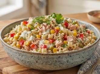 Ton Balıklı Makarna Salatası görseli