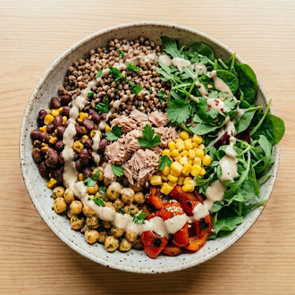 Ton Balıklı Bowl görseli