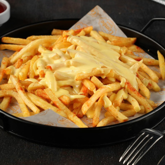Cheddar Soslu Patates Kızartması Cheddar Sosuyla görseli