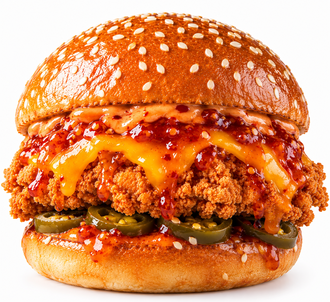 Tavuk Burger - Asian Zing Acılı Çıtır Tavuk Burger görseli