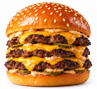 Smash Burger - Triple + 150 Gr Patates görseli
