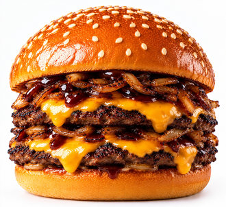 Smash Burger - Bbq Double + 150 Gr Patates görseli