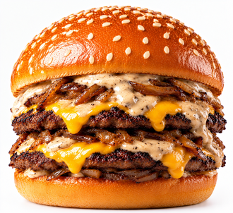 Smash Burger - Trüf Soslu Double + 150 Gr Patates görseli