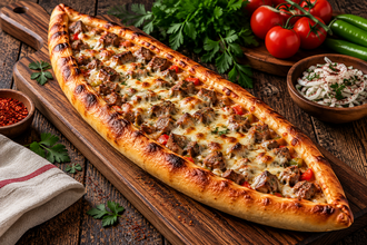 Kuşbaşılı Kaşarlı Pide görseli