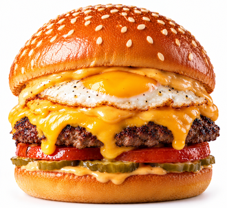 Hamburger - Yumurtalı Cheddar Burger görseli