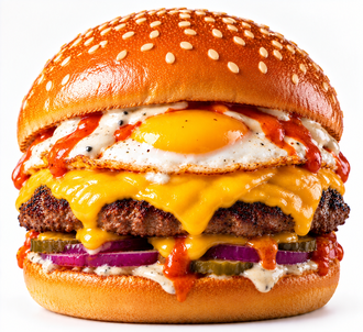Hamburger - Yumurtalı Buffalo Burger görseli