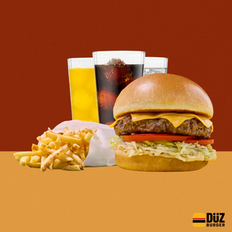 Düz Orijinal Burger Menü görseli