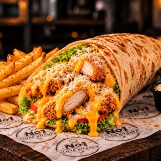 Cheddar Parmesanlı Çıtır Wrap görseli