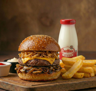 Han Garlic Mushroom Sarımsaklı Mantarlı Et Buger Menü görseli