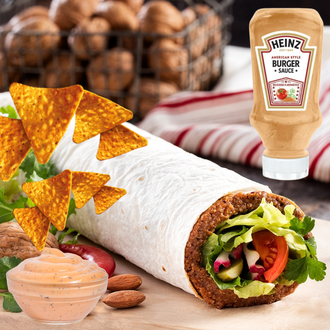 Burger Soslu Cipsli Süper Ultra Mega Dürüm görseli