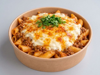 Şefin İmza Makarnası,kıymalı Kaşarlı Mantı Penne görseli