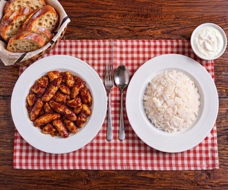 Barbekü Soslu Tavuk & Pirinç Pilavı görseli
