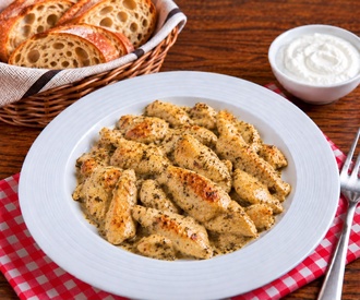 Kremalı Dağ Kekikli Tavuk görseli