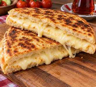 Bazlama Kaşarlı Tost görseli