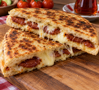 Bazlama Karışık Tost görseli