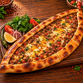 Kıymalı Yumurtalı Pide görseli