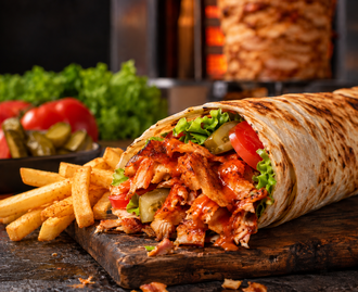 Acılı Tavuk Döner Dürüm görseli