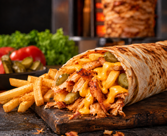Cheddarlı Tavuk Döner Dürüm görseli