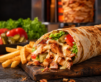 Kaşarlı Tavuk Döner Dürüm görseli