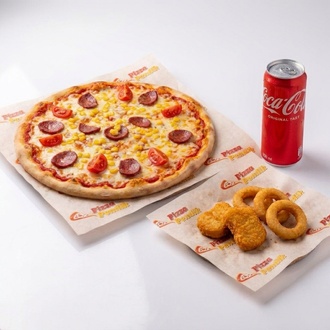 Coca-cola Fırsatı Küçük Sucuklu Pizza+nugget Menü görseli