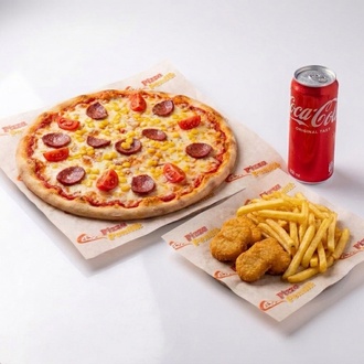 Coca-cola Fırsatı Orta Sucuklu Pizza+nugget Menü görseli