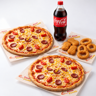 Coca-cola Fırsatı 2'Li Orta Sucuklu Pizza+nugget Menü görseli
