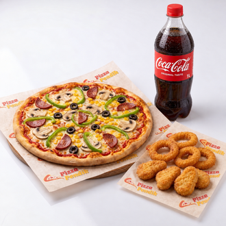 Coca-cola Fırsatı Karışık Büyük Pizza+nugget Menü görseli