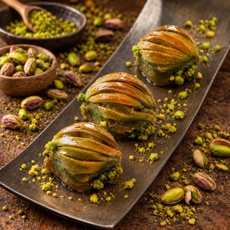 Midye Baklava Fıstıklı (500 Gr.) görseli