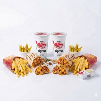 Klasik Tavuk Döner Dürüm Menü görseli