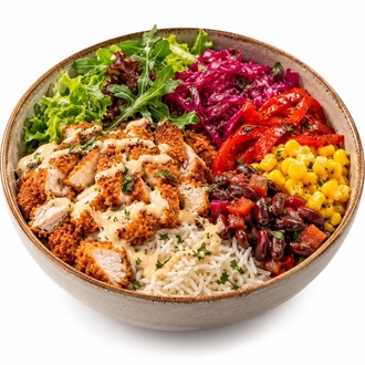 Ballı Hardallı Çıtır Tavuk Bowl görseli