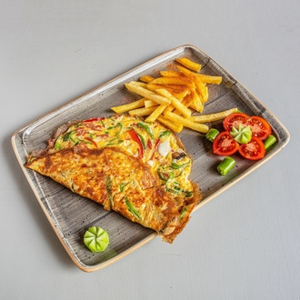 Sebzeli Omlet görseli
