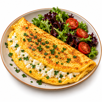 Beyaz Peynirli Omlet görseli