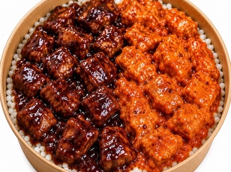 Meksika Soslu & Barbekü Soslu Tavuklu Pilav görseli