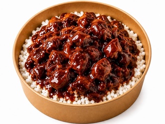 Barbekü Soslu Tavuklu Pilav görseli