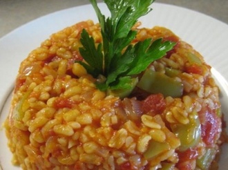 Sebzeli Bulgur Pilavı görseli