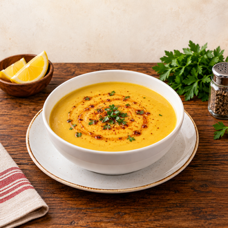 Süzme Mercimek Çorbası görseli