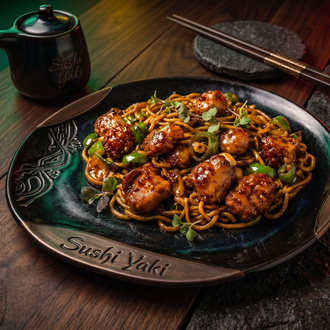 125- Sade Noodle Üstü Manchurian Usulü Tavuk görseli