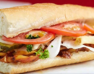 Yarım Ekmek Arası Ranch Soslu Tavuk Döner görseli