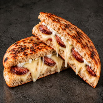 Tosta De Fogo (Sucuklu, Kaşarlı Ve Labne Peynirli Tost) görseli