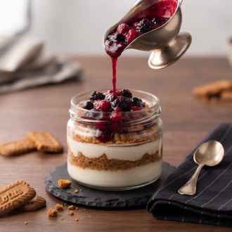 Frambuaz Soslu Lotuslu Magnolia görseli