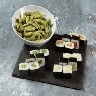 Vegan Maki Set (18 Pcs. +Edamame ) - % 20 İndirim görseli