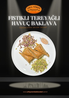 Tereyaglı Fıstıklı Havuç Dilim Baklava (500Gr) görseli