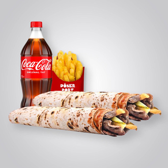 İkili Et Döner Dürüm Menü görseli
